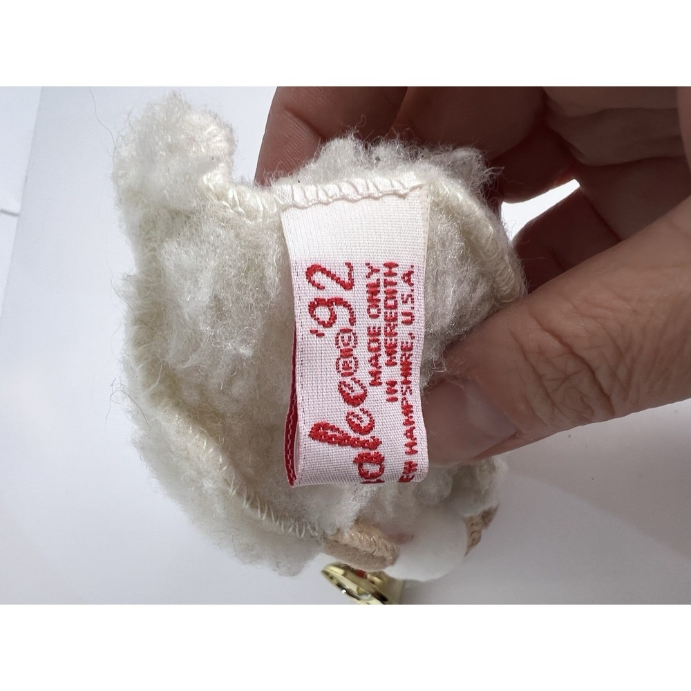 Vintage 1992 Annalee Christmas Lamb Sheep Santa Hat Bell USA - Picture 2 of 9
